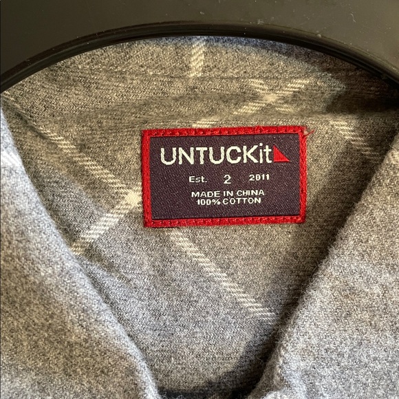 UNTUCKit Gray Checkered Shirt - Picture 4 of 6